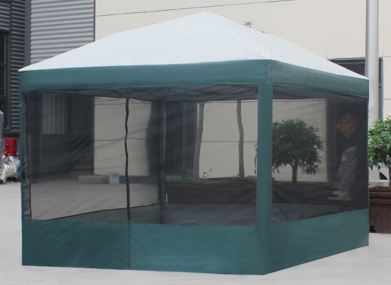 Custom pop up tent with mesh walls